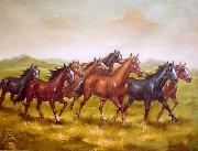 unknow artist Horses 013 oil on canvas